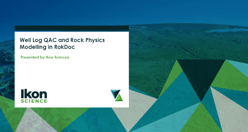 Resource Info Well Log QAC and Rock Physics Modelling in RokDoc