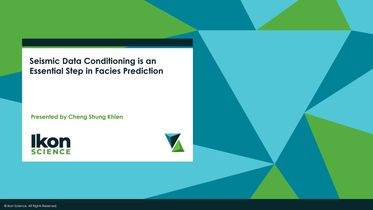 Resource Info Seismic Data Conditioning is an Essential Step for Facies Prediction APAC